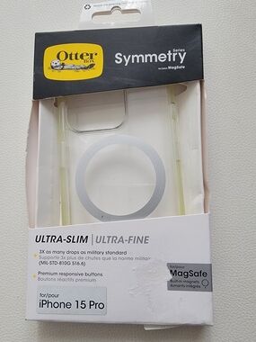 Otterbox Symmetry Clear Case for Iphone 15 Pro, Magsafe